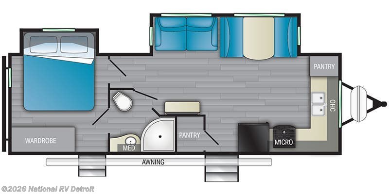 2022 Heartland North Trail Ultra-Lite NT 26FKDS - Used Travel Trailer For Sale by National RV Detroit in Belleville, Michigan