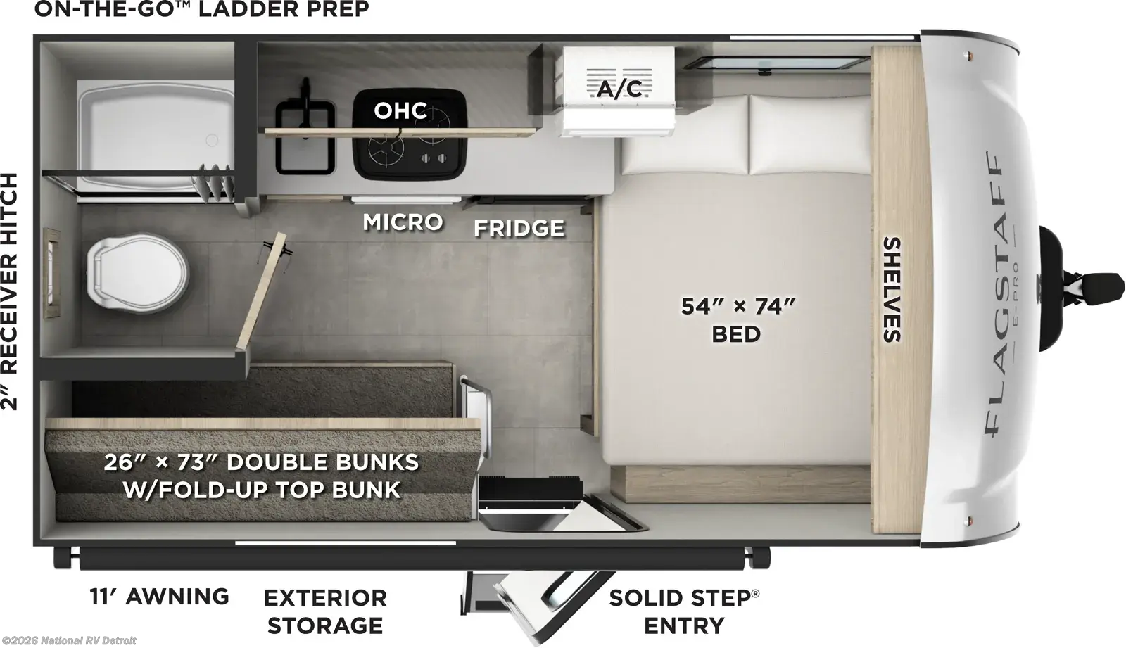 New 2026 Forest River Flagstaff E-Pro E13LE available in Belleville, Michigan