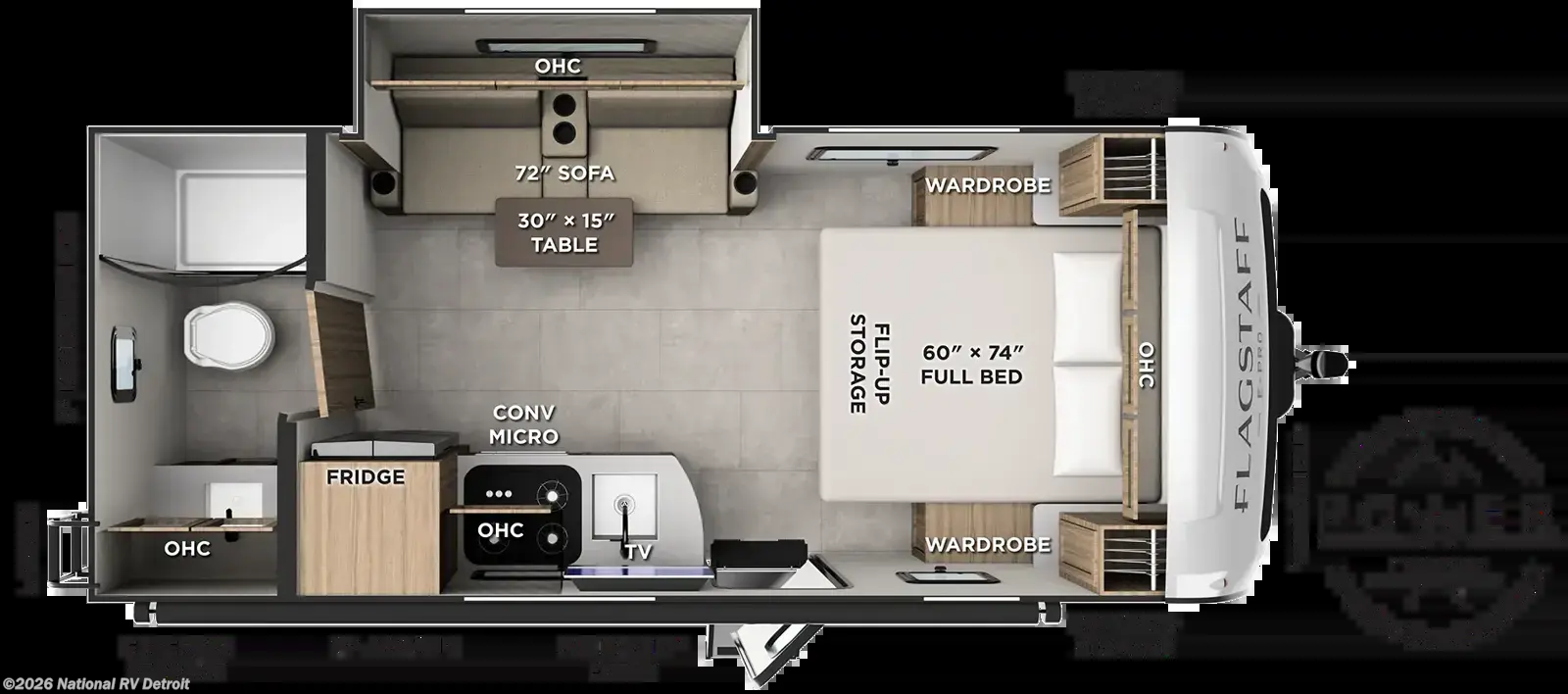 2027 Forest River Flagstaff E-Pro E201SFB - New Travel Trailer For Sale by National RV Detroit in Belleville, Michigan