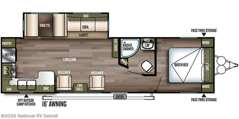 2018 Forest River Salem 27RKSS - Used Travel Trailer For Sale by National RV Detroit in Belleville, Michigan