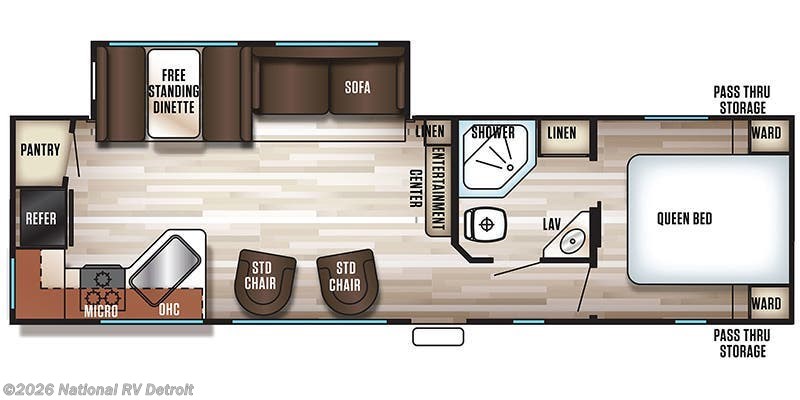 2018 Forest River Cherokee 274RK - Used Travel Trailer For Sale by National RV Detroit in Belleville, Michigan