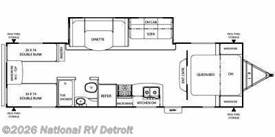 2014 Coachmen Freedom Express 292 BHDS - Used Travel Trailer For Sale by National RV Detroit in Belleville, Michigan