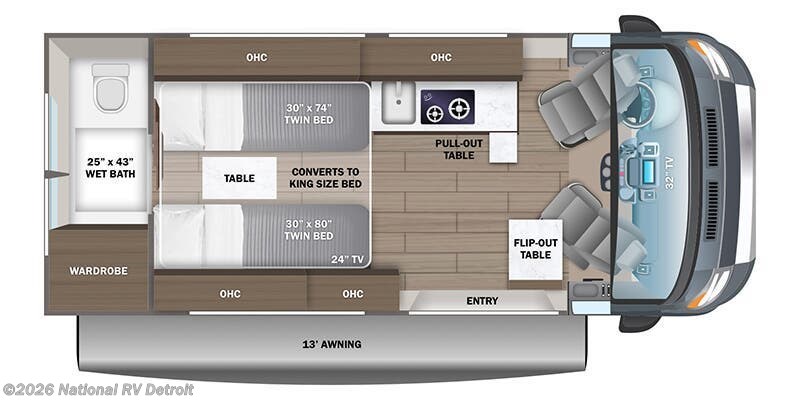 2027 Jayco Swift 20T - New Class B For Sale by National RV Detroit in Belleville, Michigan