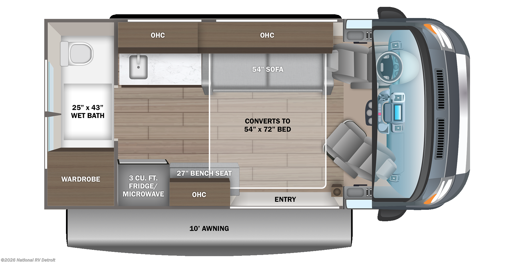2027 Jayco Comet 18C - New Class B For Sale by National RV Detroit in Belleville, Michigan