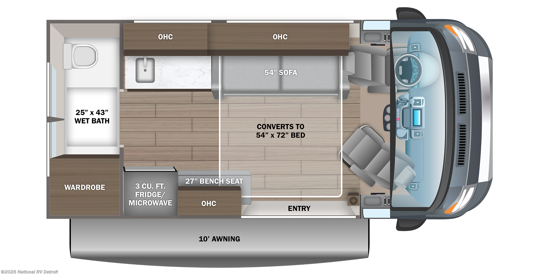 2027 Jayco Comet 18C - New Class B For Sale by National RV Detroit in Belleville, Michigan