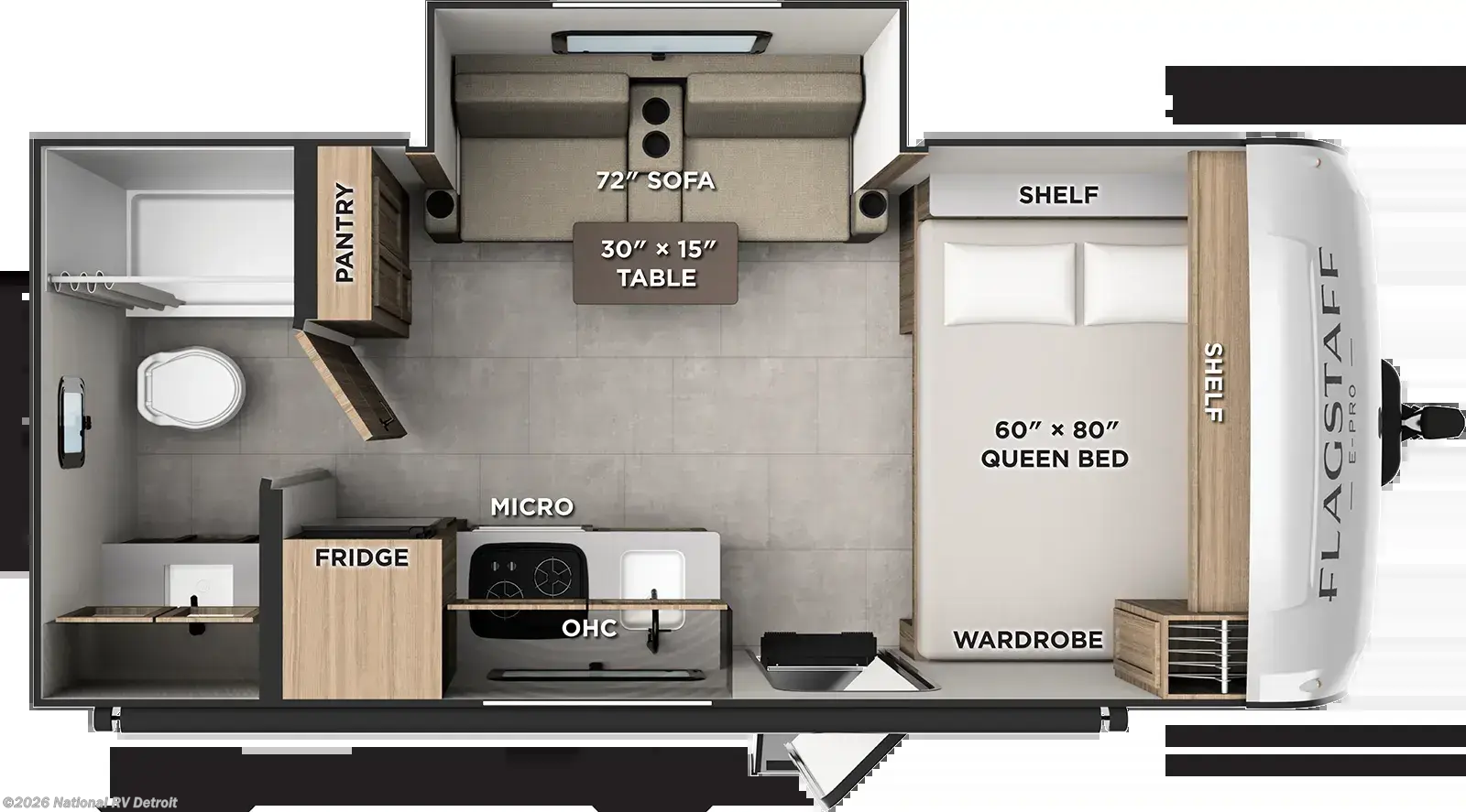 2027 Forest River Flagstaff E-Pro LE E171SLE - New Travel Trailer For Sale by National RV Detroit in Belleville, Michigan