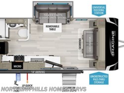 Stock Image for 2025 Grand Design 17MKE (options and colors may vary) 2025 Grand Design Imagine XLS 17MKE - New Travel Trailer for sale by Northern Hills Homes and RV's in Whitewood, South Dakota