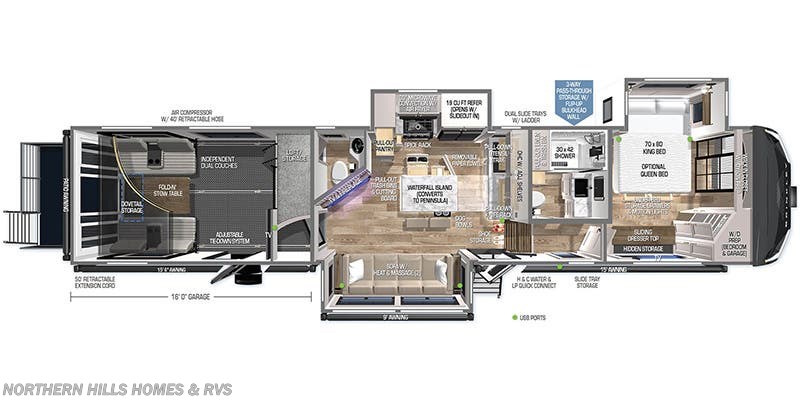 Floorplan of 2025 Brinkley RV Model G 4000