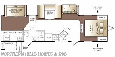 2011 Keystone Outback 312BH - Used Travel Trailer for sale by Northern Hills Homes and RV's in Whitewood, South Dakota