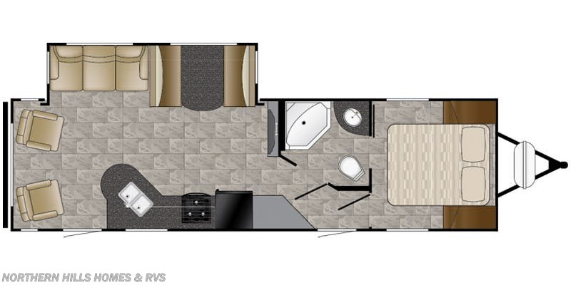 Floorplan of 2017 Heartland Prowler 28P RLS