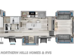 Stock Image for 2026 Grand Design 360FLS (options and colors may vary) 2026 Grand Design Reflection 360FLS - New Fifth Wheel for sale by Northern Hills Homes and RV's in Whitewood, South Dakota