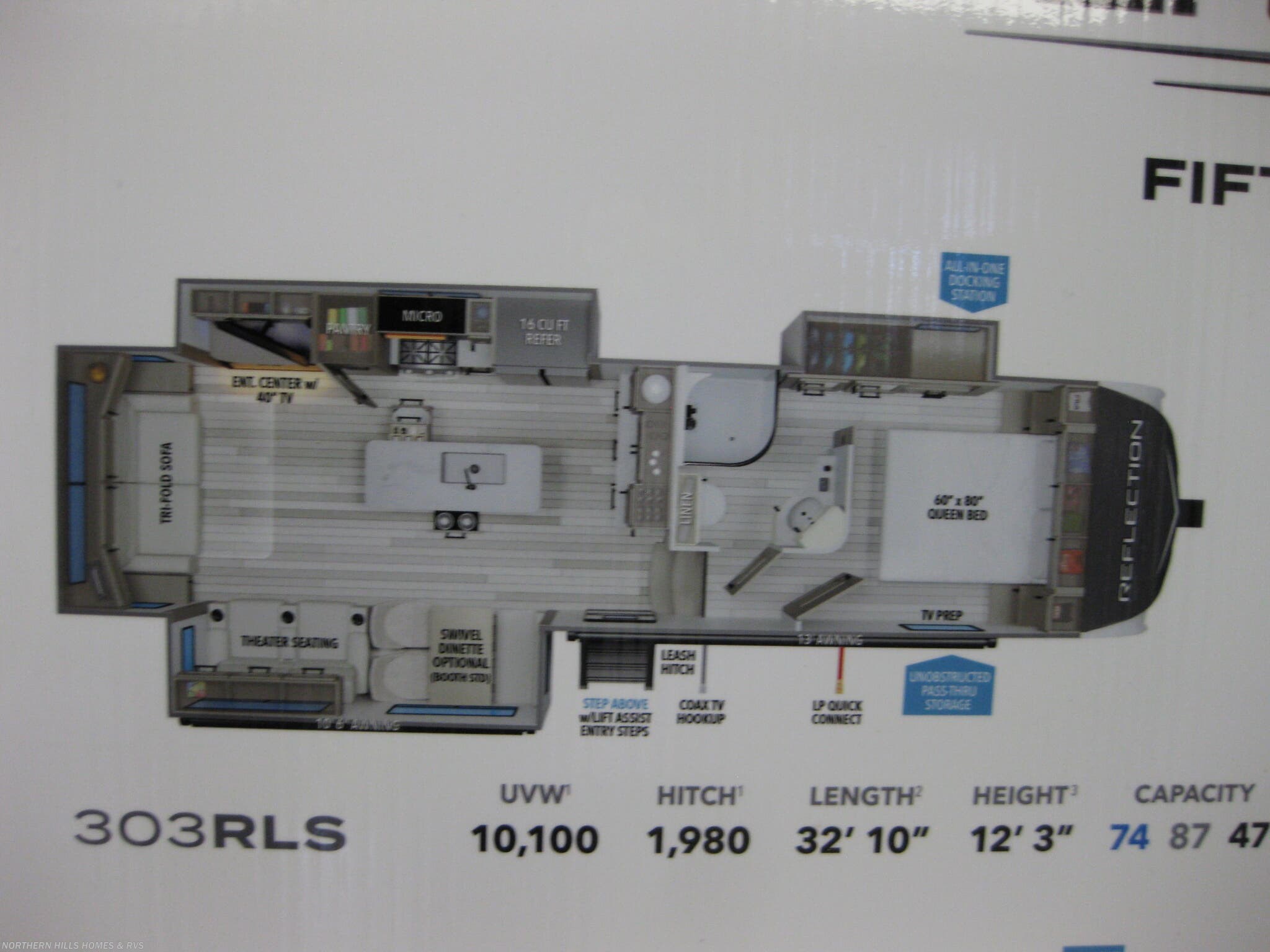 2019 Grand Design Reflection 303RLS - Used Fifth Wheel for sale by Northern Hills Homes and RV's in Whitewood, South Dakota