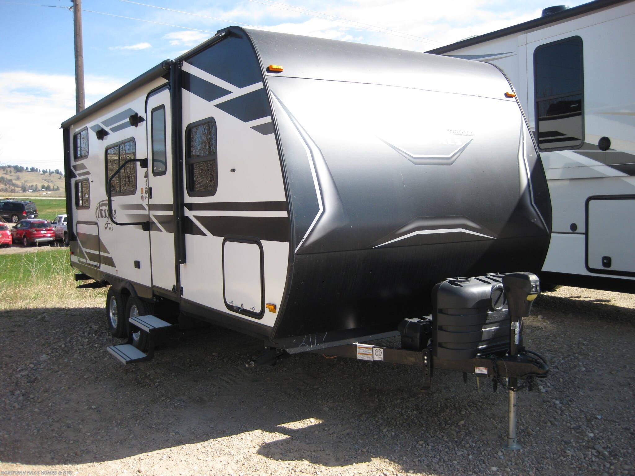 2019 Grand Design Imagine XLS 21BHE - Used Travel Trailer For Sale by Northern Hills Homes and RV's in Whitewood, South Dakota features Ladder, Refrigerator, TV, Water Heater, DVD Player