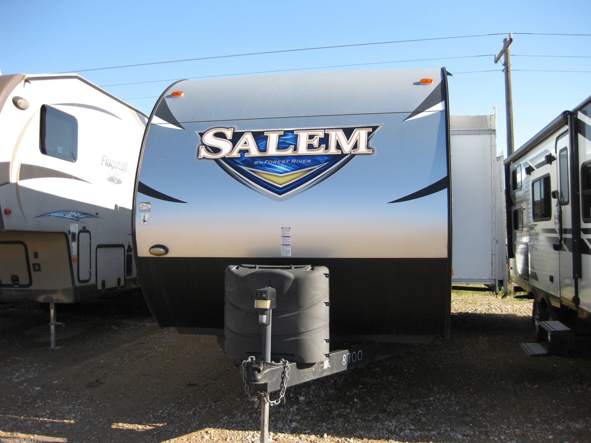 2017 Forest River Salem 28RLDS - Used Travel Trailer For Sale by Northern Hills Homes and RV's in Whitewood, South Dakota features Air Conditioning, CD Player, Furnace, Refrigerator, Power Awning