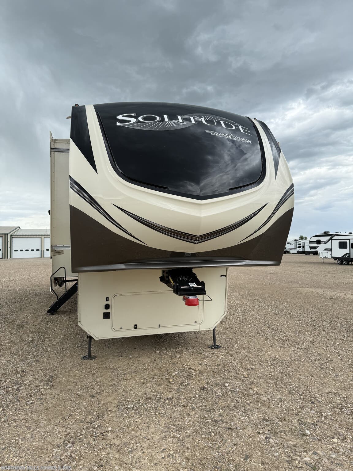2019 Grand Design Solitude 385GK - Used Fifth Wheel For Sale by Northern Hills Homes and RV's in Whitewood, South Dakota features Exterior Speakers, Washer/Dryer Prep, Enclosed Underbelly, Electric Heat, Alloy Wheels
