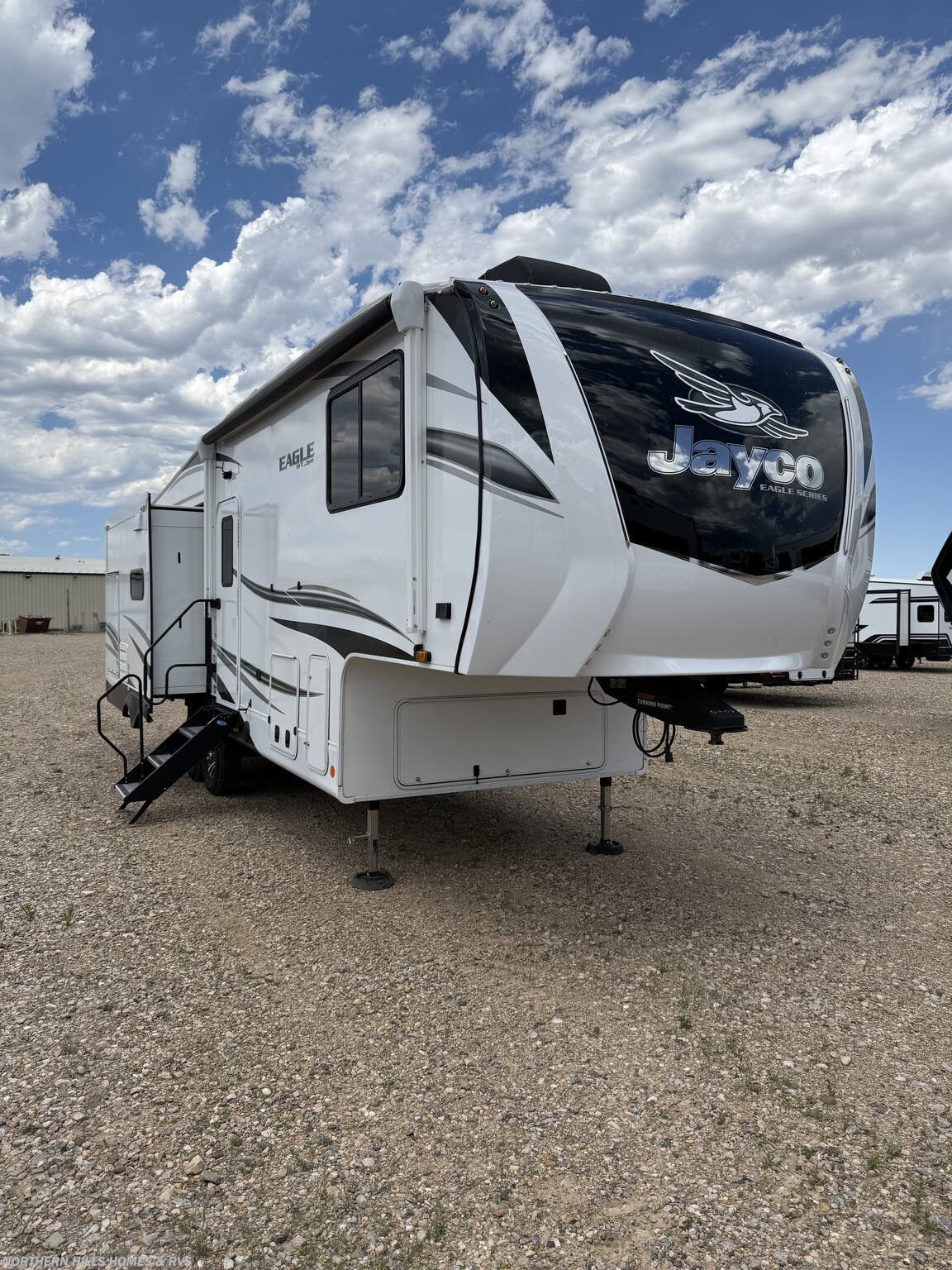 2023 Jayco Eagle HT 28.5RSTS - Used Fifth Wheel For Sale by Northern Hills Homes and RV's in Whitewood, South Dakota features Solar Prep, Medicine Cabinet, Furnace, LED Lights, Black Tank Flush