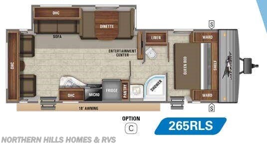Floorplan of 2020 Jayco Jay Flight SLX 8 265RLS