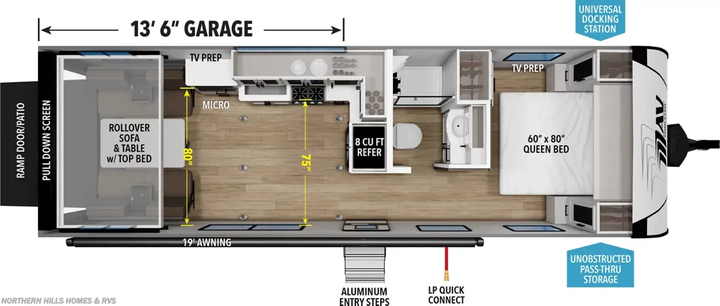 Floorplan of 2027 Grand Design Momentum MAV 27MAV