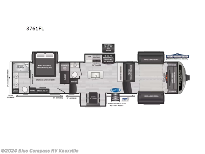 2023 Keystone Montana 3761FL - New Fifth Wheel For Sale by Blue Compass RV Knoxville in Louisville, Tennessee