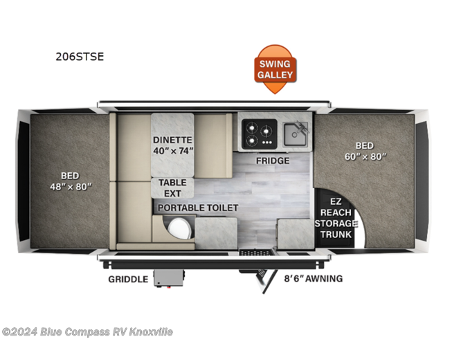 2024 Forest River Flagstaff SE 206STSE - New Popup For Sale by Blue Compass RV Knoxville in Louisville, Tennessee
