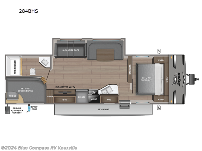 2024 Jayco Jay Flight 284BHS - New Travel Trailer For Sale by Blue Compass RV Knoxville in Louisville, Tennessee