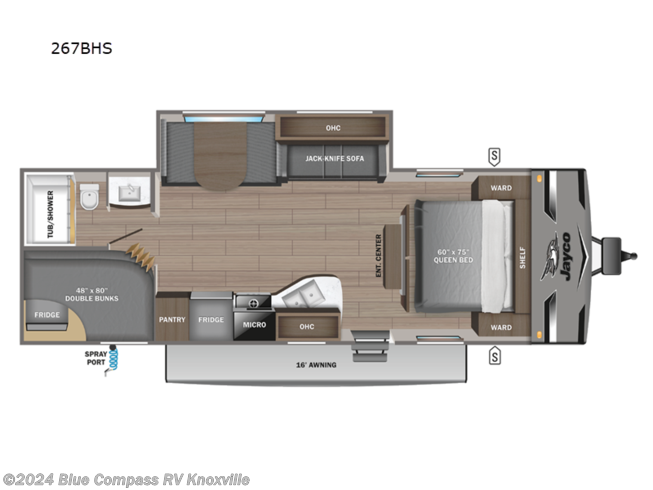 2024 Jayco Jay Flight 267BHS - New Travel Trailer For Sale by Blue Compass RV Knoxville in Louisville, Tennessee