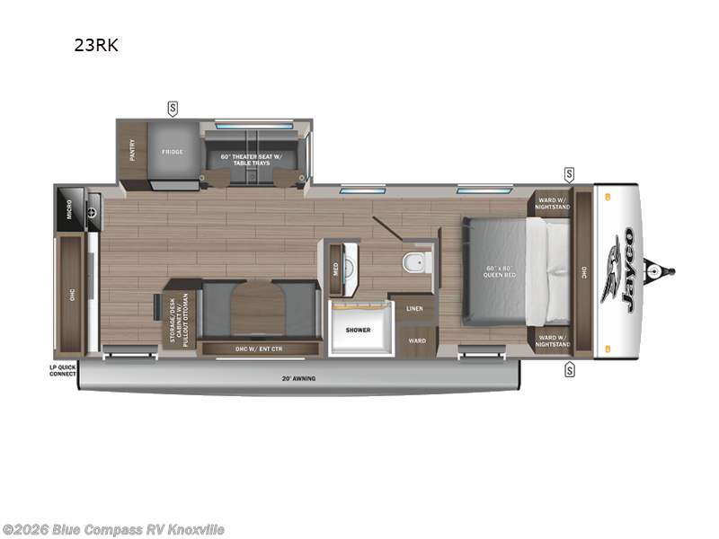 2026 Jayco Jay Feather 23RK - New Travel Trailer For Sale by Blue Compass RV Knoxville in Louisville, Tennessee features Slideout