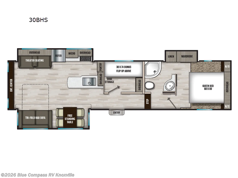 2024 Coachmen Chaparral Lite 30BHS - Used Fifth Wheel For Sale by Blue Compass RV Knoxville in Louisville, Tennessee features Slideout