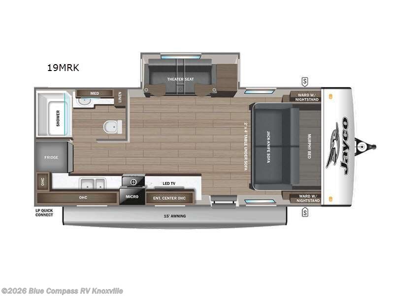 2026 Jayco Jay Feather 19MRK - New Travel Trailer For Sale by Blue Compass RV Knoxville in Louisville, Tennessee features Slideout