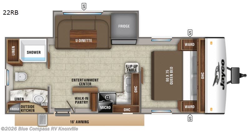 2020 Jayco Jay Feather 22RB - Used Travel Trailer For Sale by Blue Compass RV Knoxville in Louisville, Tennessee features Slideout