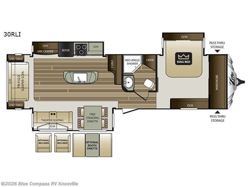 2017 Keystone Cougar X-lite 30RLI - Used Travel Trailer For Sale by Blue Compass RV Knoxville in Louisville, Tennessee features Slideout