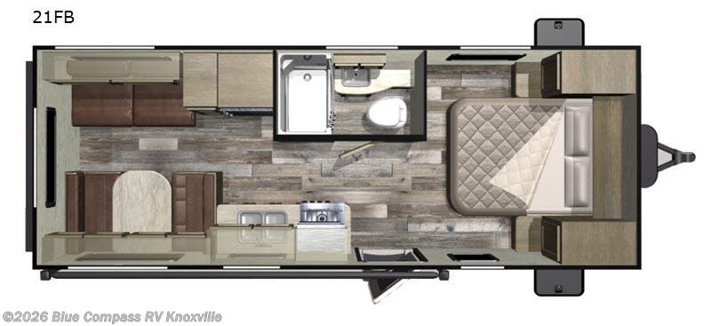 2019 Starcraft Mossy Oak 21FB - Used Travel Trailer For Sale by Blue Compass RV Knoxville in Louisville, Tennessee