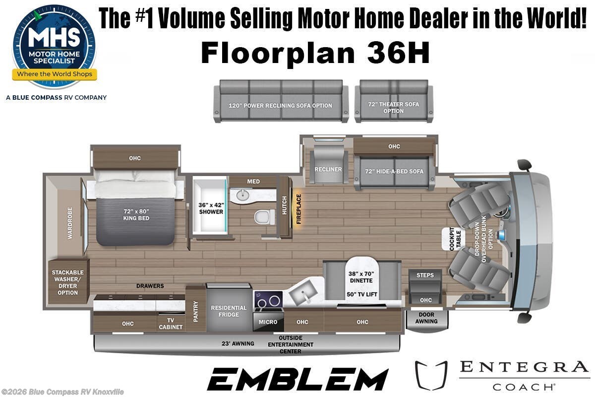 2027 Emblem 36H by Entegra Coach from Blue Compass RV Knoxville in Louisville, Tennessee