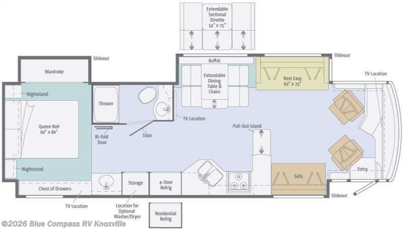 2012 Itasca Meridian 36M - Used Class A For Sale by Blue Compass RV Knoxville in Louisville, Tennessee features Slideout