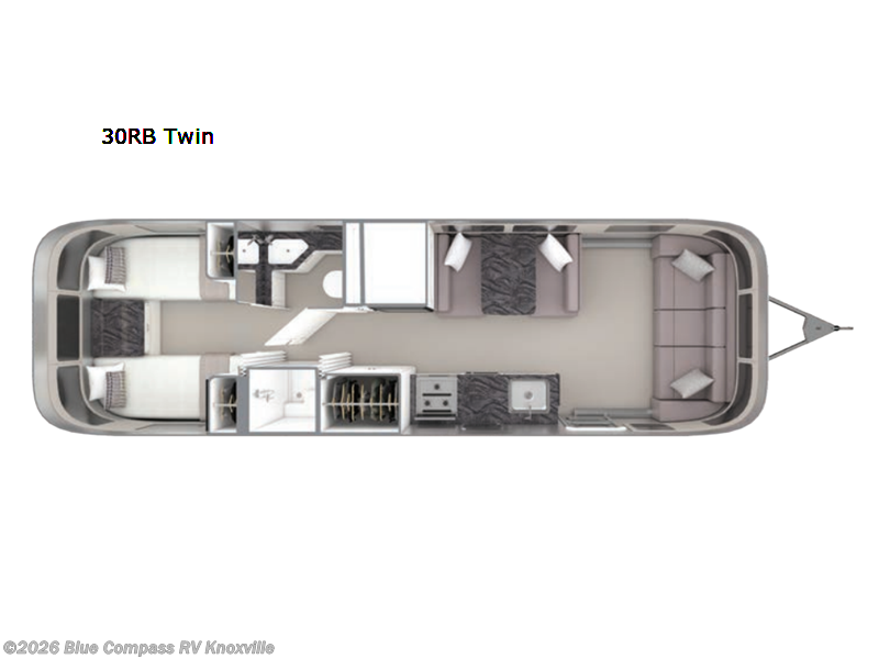 2025 Airstream Classic 30RB Twin - Used Travel Trailer For Sale by Blue Compass RV Knoxville in Louisville, Tennessee