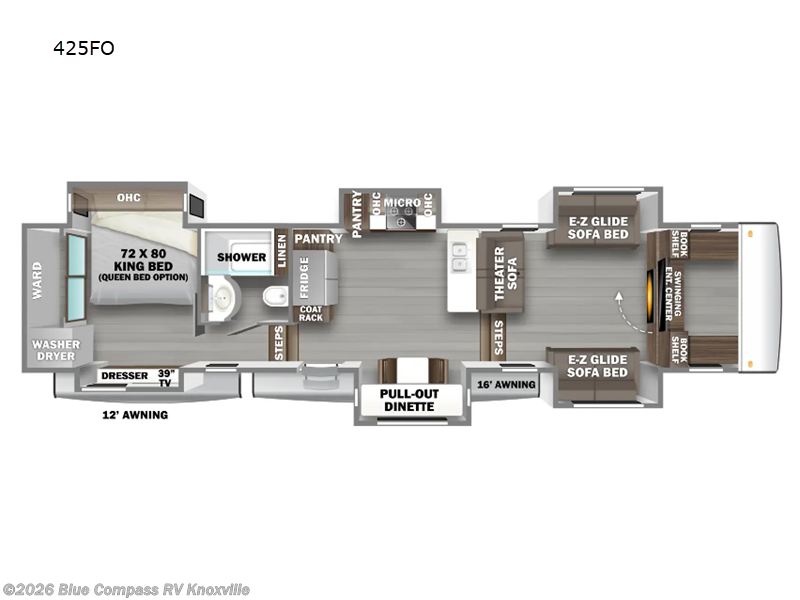 2024 Forest River Riverstone Legacy 4250FO - Used Fifth Wheel For Sale by Blue Compass RV Knoxville in Louisville, Tennessee features Slideout