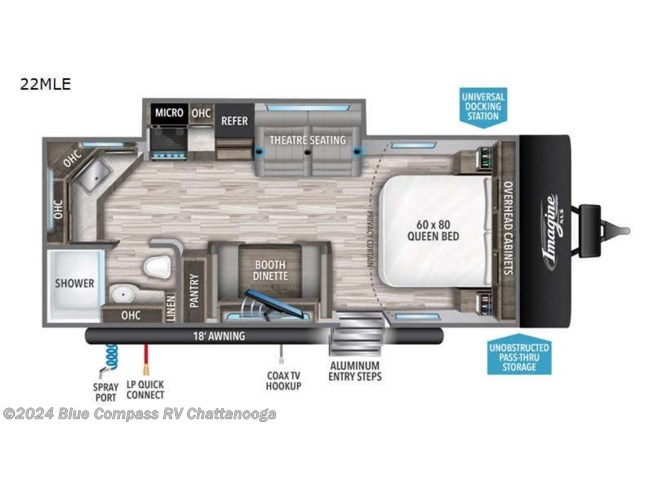 2022 Grand Design Imagine XLS 22MLE - New Travel Trailer For Sale by Northgate RV Center in Ringgold, Georgia