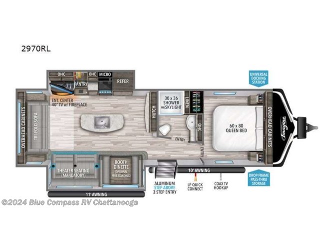 2022 Grand Design Imagine 2970RL - New Travel Trailer For Sale by Northgate RV Center in Ringgold, Georgia features Slideout
