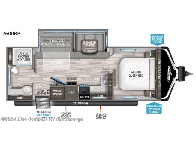 2022 Grand Design Imagine 2600RB - New Travel Trailer For Sale by Northgate RV Center in Ringgold, Georgia features Slideout
