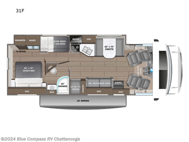 2024 Jayco Greyhawk 31F - New Class C For Sale by Blue Compass RV Chattanooga in Ringgold, Georgia