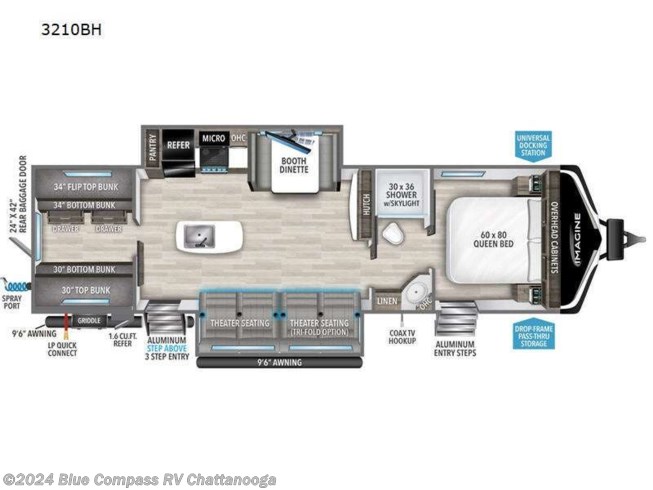 2024 Grand Design Imagine 3210BH - New Travel Trailer For Sale by Blue Compass RV Chattanooga in Ringgold, Georgia