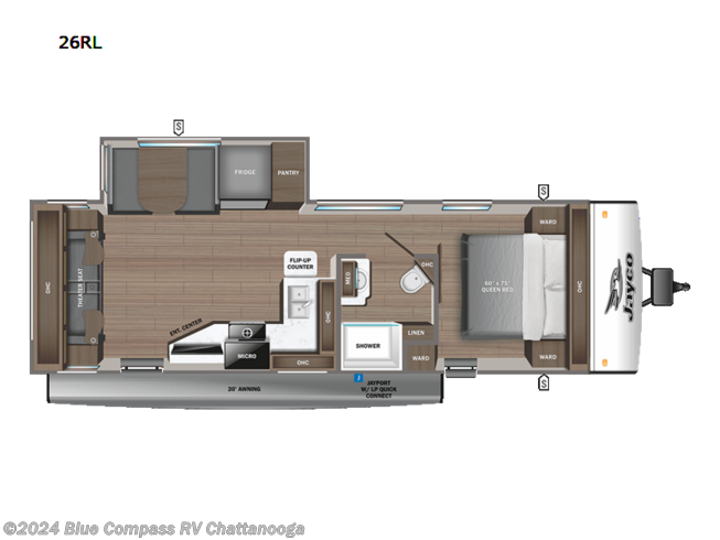 2024 Jayco Jay Feather 26RL - New Travel Trailer For Sale by Blue Compass RV Chattanooga in Ringgold, Georgia