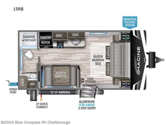 2024 Grand Design Imagine AIM 15RB - New Travel Trailer For Sale by Blue Compass RV Chattanooga in Ringgold, Georgia