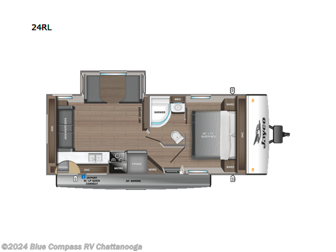 2024 Jayco Jay Feather 24RL - New Travel Trailer For Sale by Blue Compass RV Chattanooga in Ringgold, Georgia