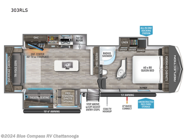 2024 Grand Design Reflection 303RLS - New Fifth Wheel For Sale by Blue Compass RV Chattanooga in Ringgold, Georgia