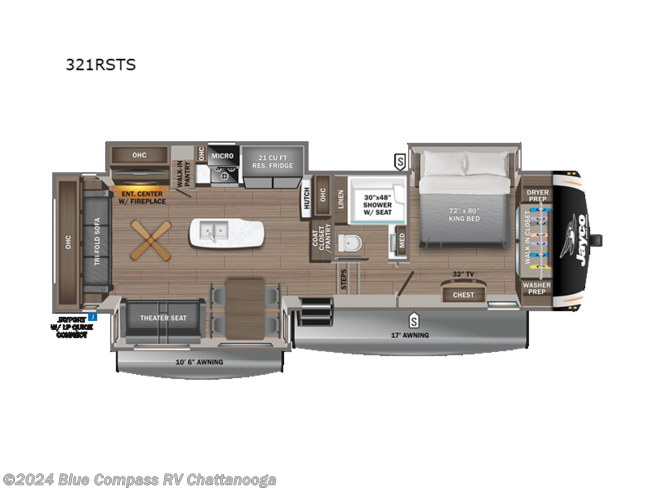 2024 Jayco Eagle 321RSTS - New Fifth Wheel For Sale by Blue Compass RV Chattanooga in Ringgold, Georgia