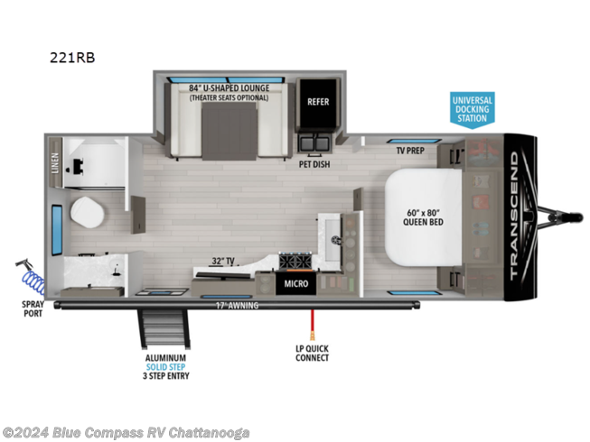 2024 Grand Design Transcend Xplor 221RB - New Travel Trailer For Sale by Blue Compass RV Chattanooga in Ringgold, Georgia