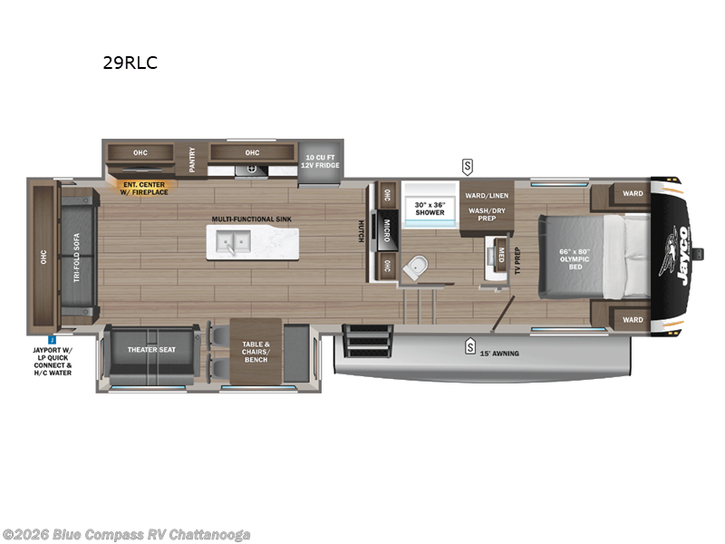 2026 Jayco Eagle HT 29RLC - New Fifth Wheel For Sale by Blue Compass RV Chattanooga in Ringgold, Georgia features Slideout