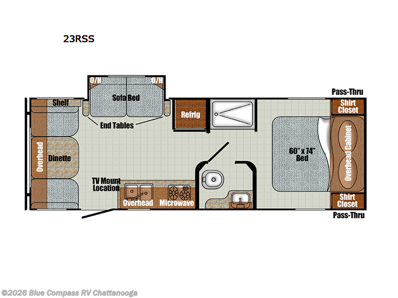 2023 Gulf Stream Vintage Cruiser 23RSS - Used Travel Trailer For Sale by Blue Compass RV Chattanooga in Ringgold, Georgia features Slideout