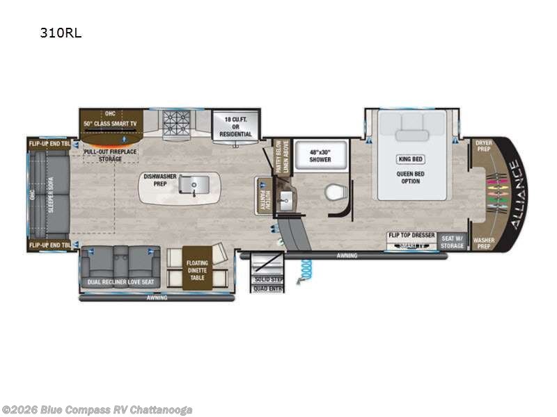 2021 Alliance RV Paradigm 310rl - Used Fifth Wheel For Sale by Blue Compass RV Chattanooga in Ringgold, Georgia features Slideout